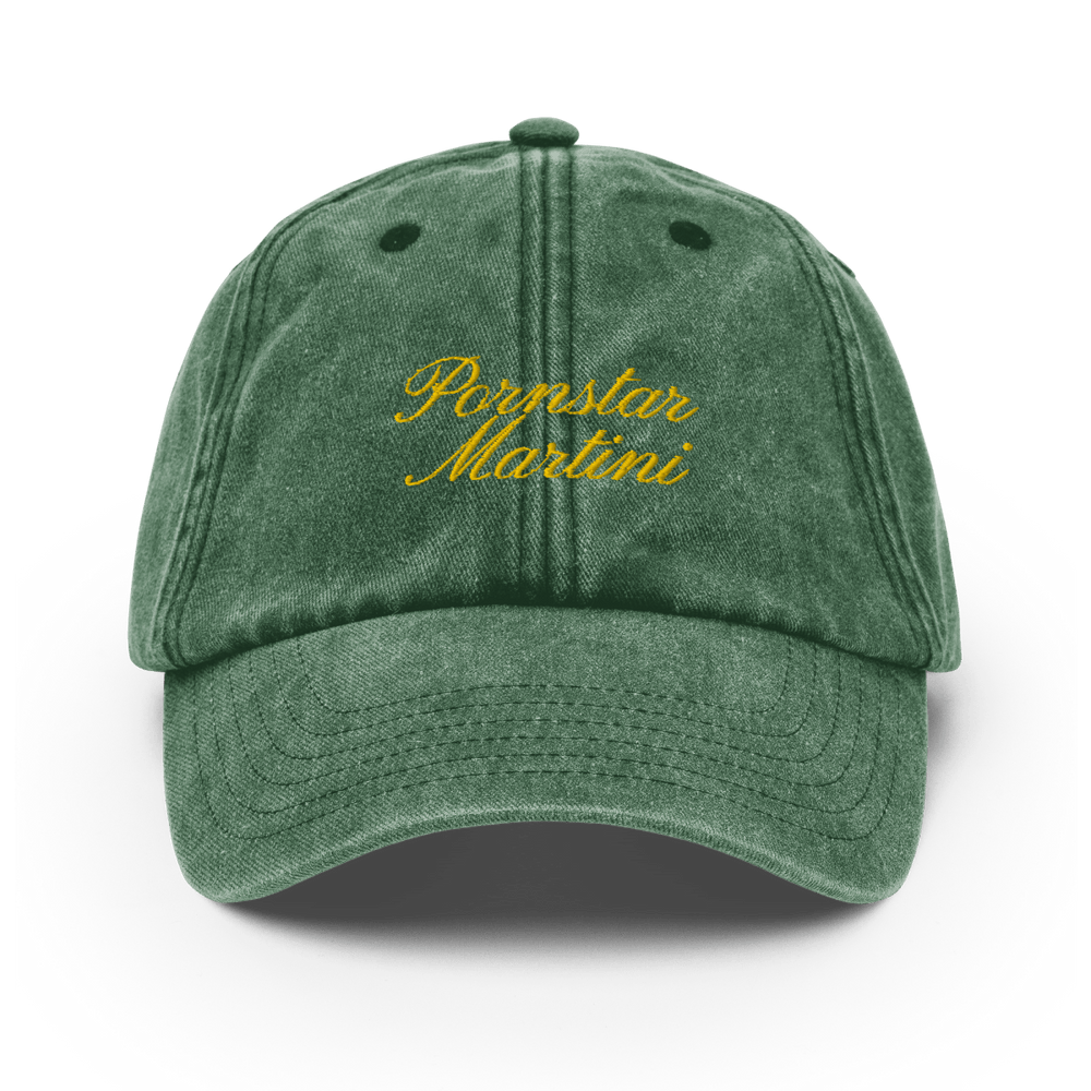 Pornstar Martini Vintage Hat - Vintage Bottle Green - Cocktailored
