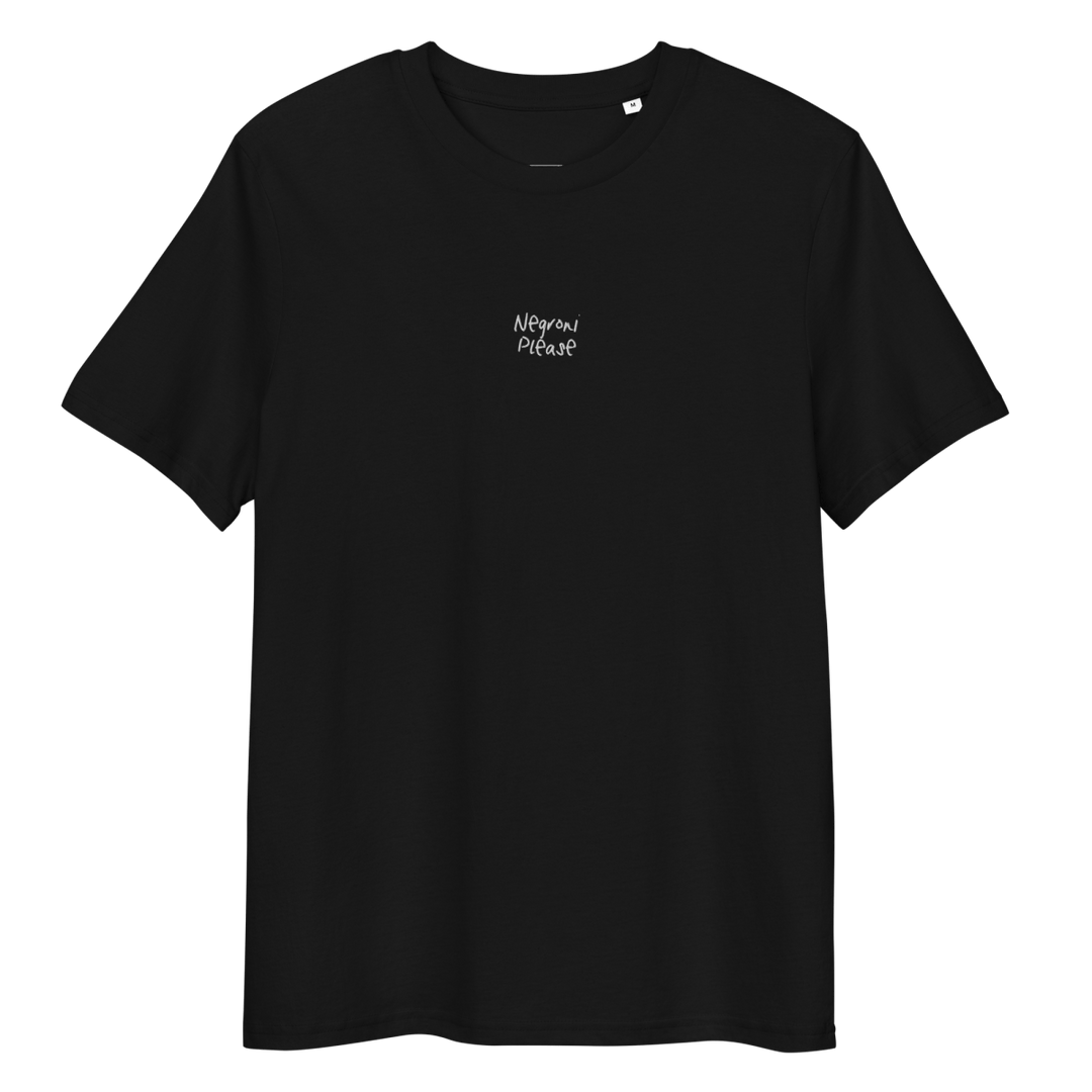The Negroni Please organic t-shirt - Black - Cocktailored