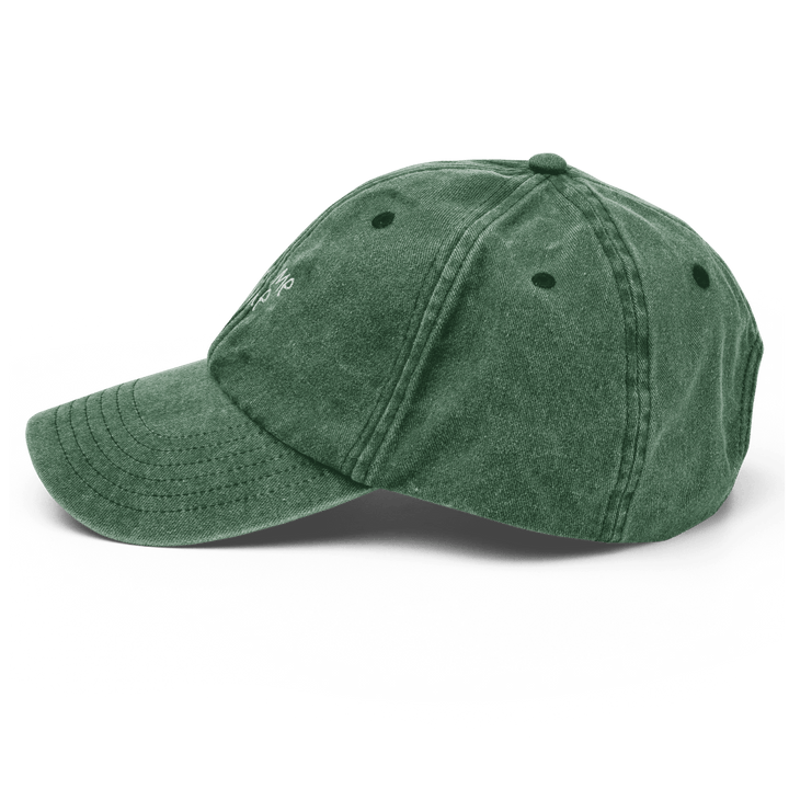 The Pour Me Wine Vintage Hat - Vintage Bottle Green - Cocktailored