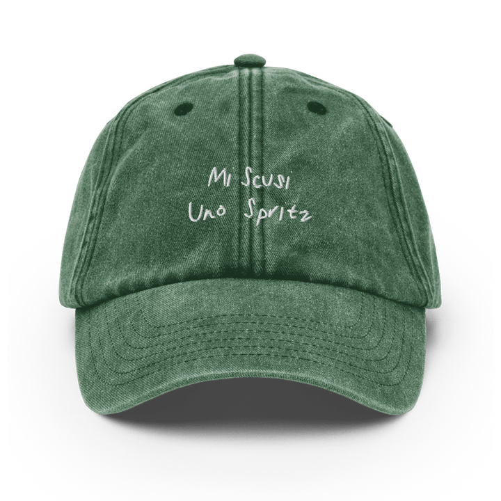 The Scusi Spritz Vintage Hat - Vintage Bottle Green - Cocktailored