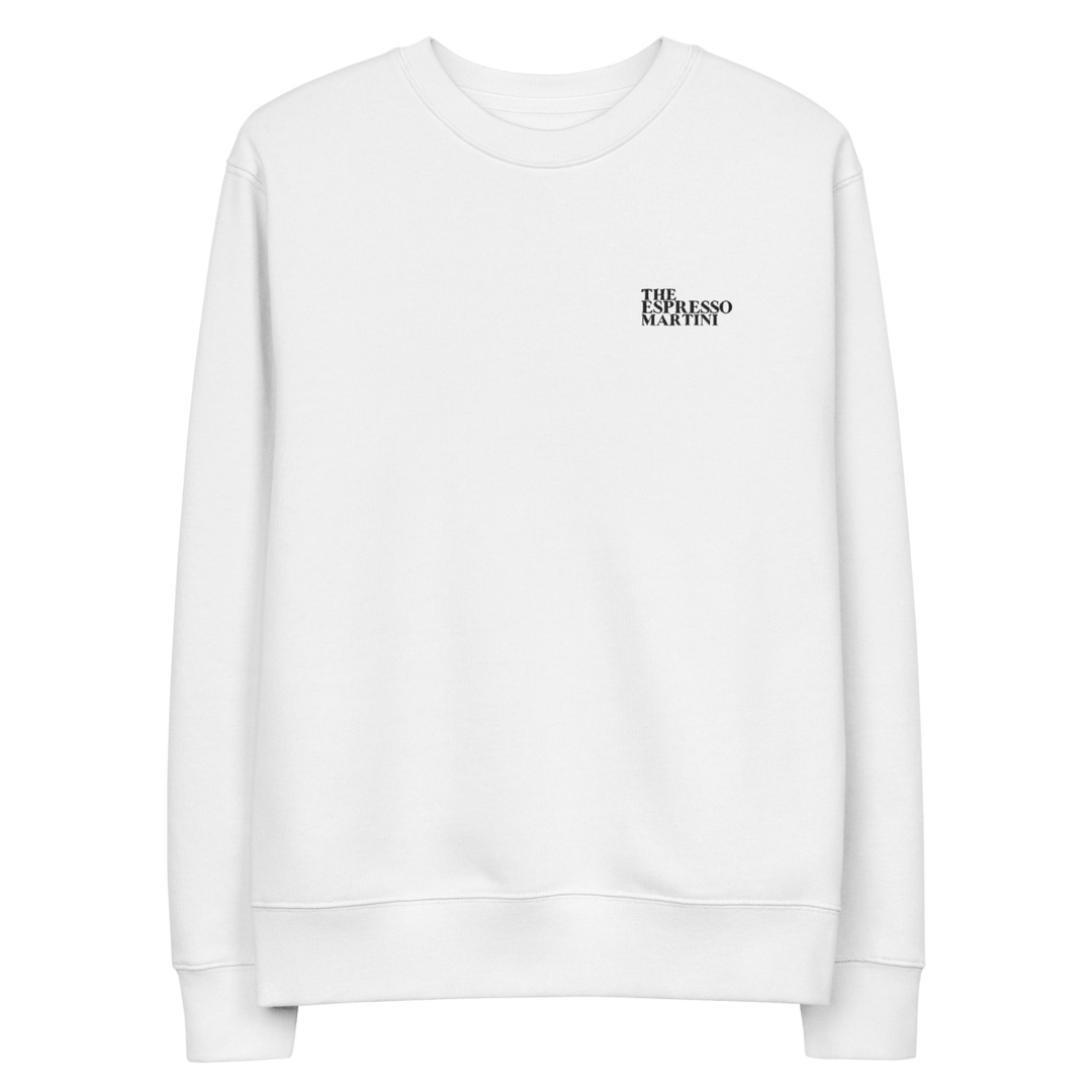 Espresso Martini "Wake Me Up" eco sweatshirt - White - Cocktailored