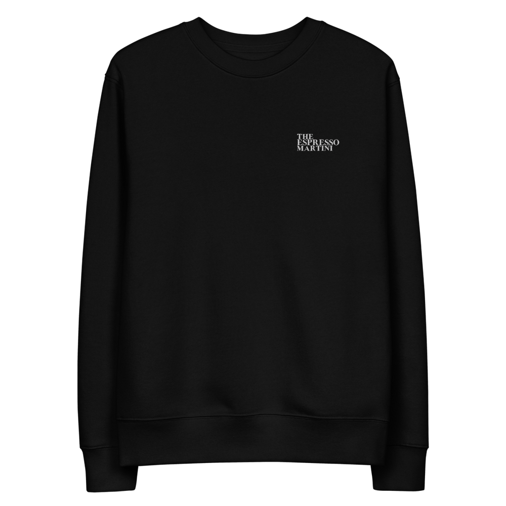 Espresso Martini "Wake Me Up" eco sweatshirt - Black - Cocktailored