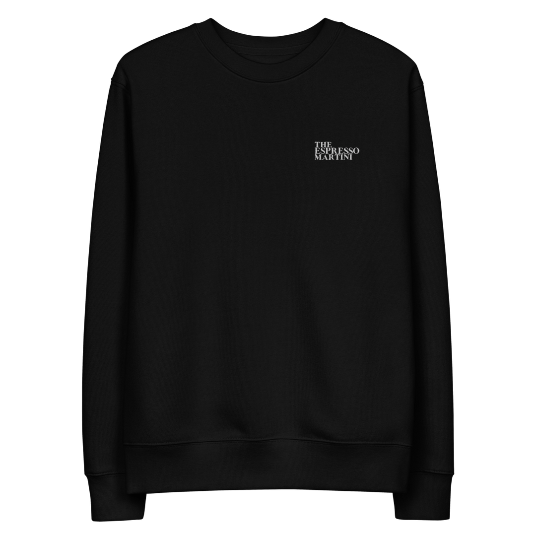 Espresso Martini "Wake Me Up" eco sweatshirt - Black - Cocktailored