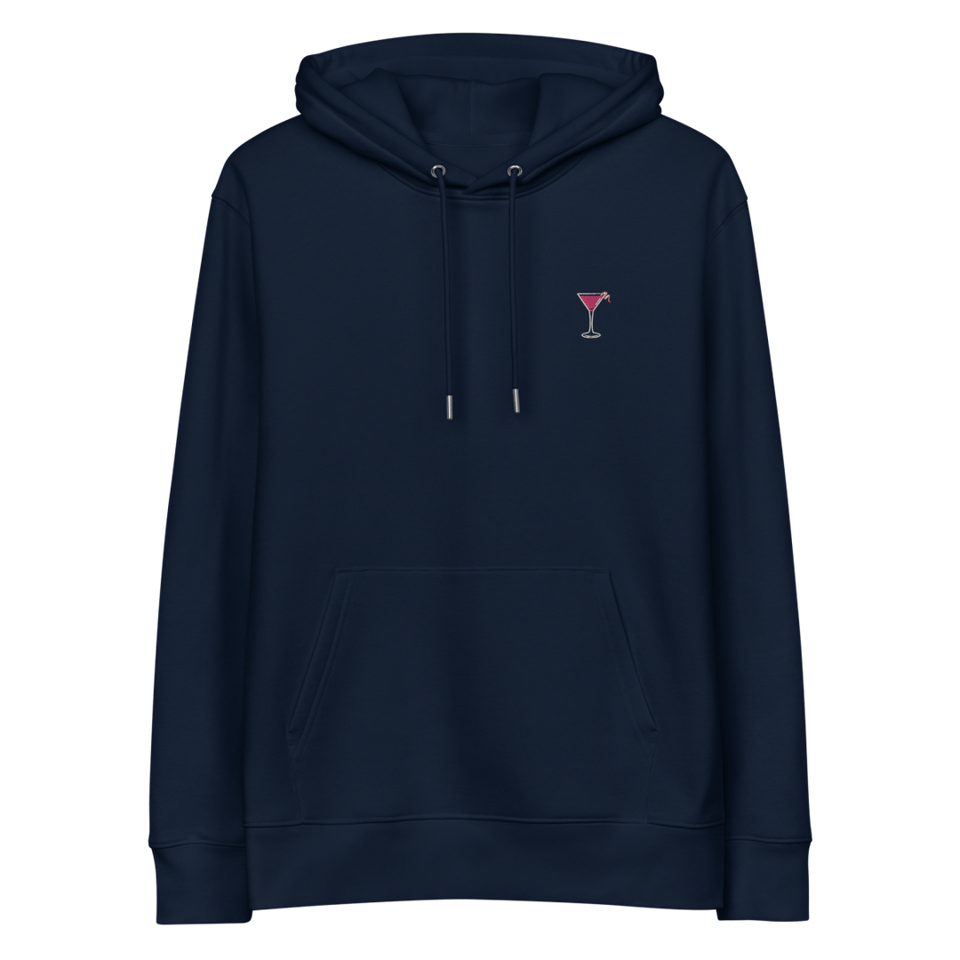 The Cosmopolitan Glass eco hoodie - French Navy - Cocktailored