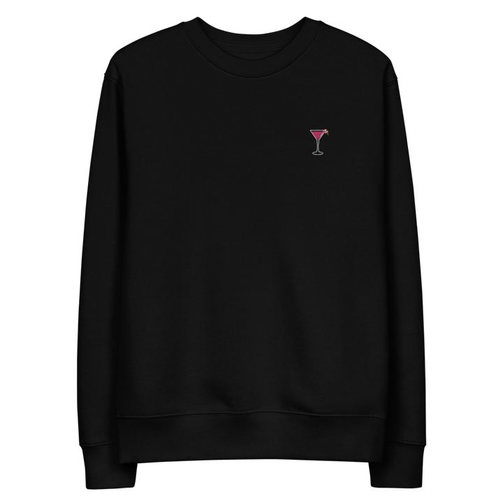 The Cosmopolitan Glass eco sweatshirt - Black - Cocktailored