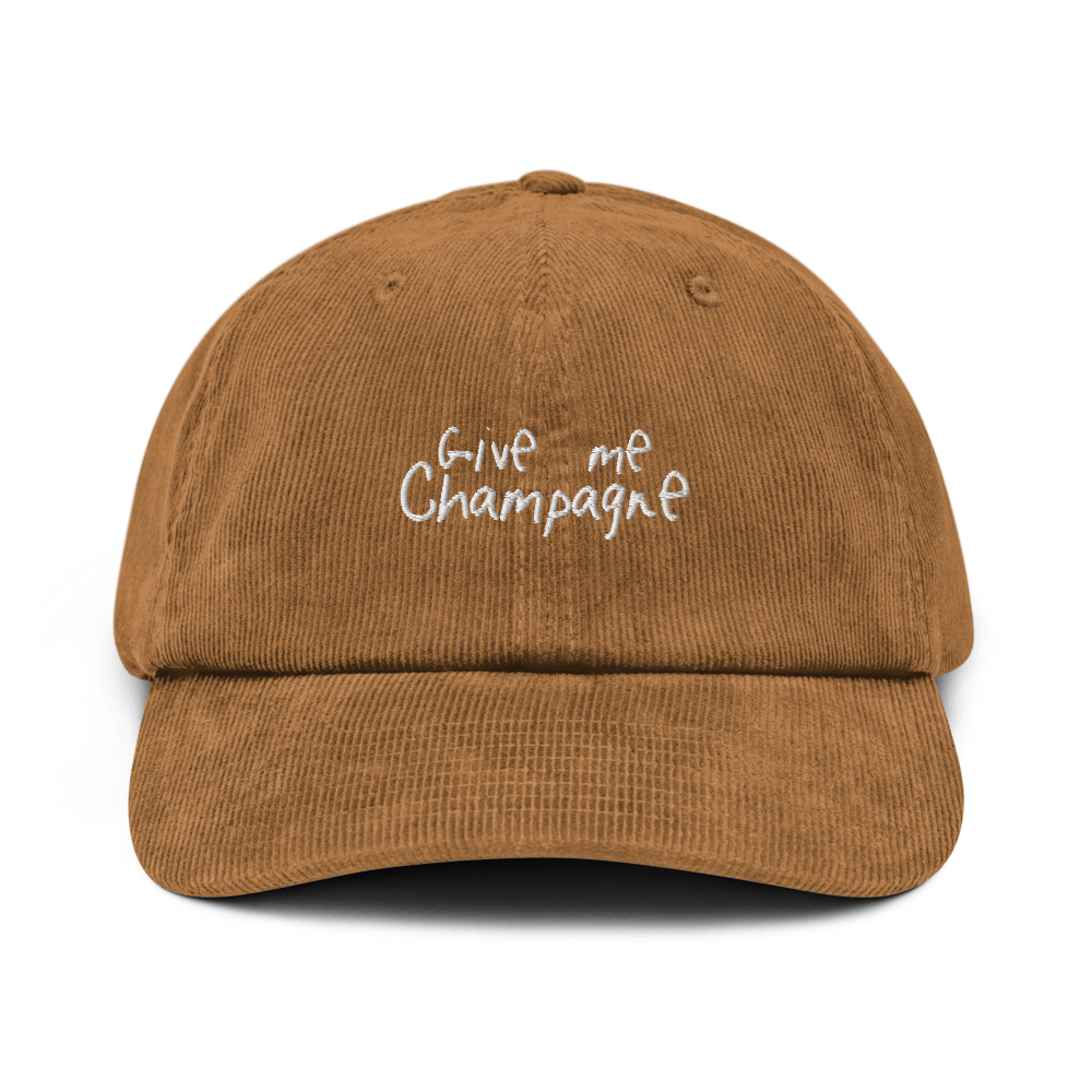 The Give Me Champagne Corduroy hat - Camel - Cocktailored