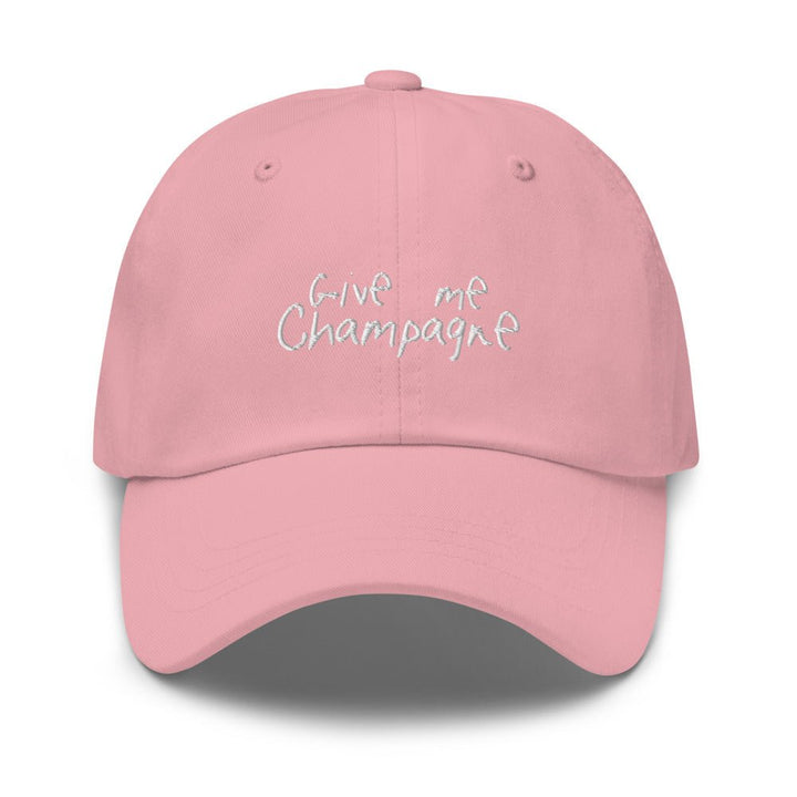 The Give Me Champagne Dad hat - Pink - Cocktailored