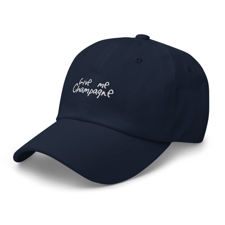 The Give Me Champagne Dad hat - Navy - Cocktailored