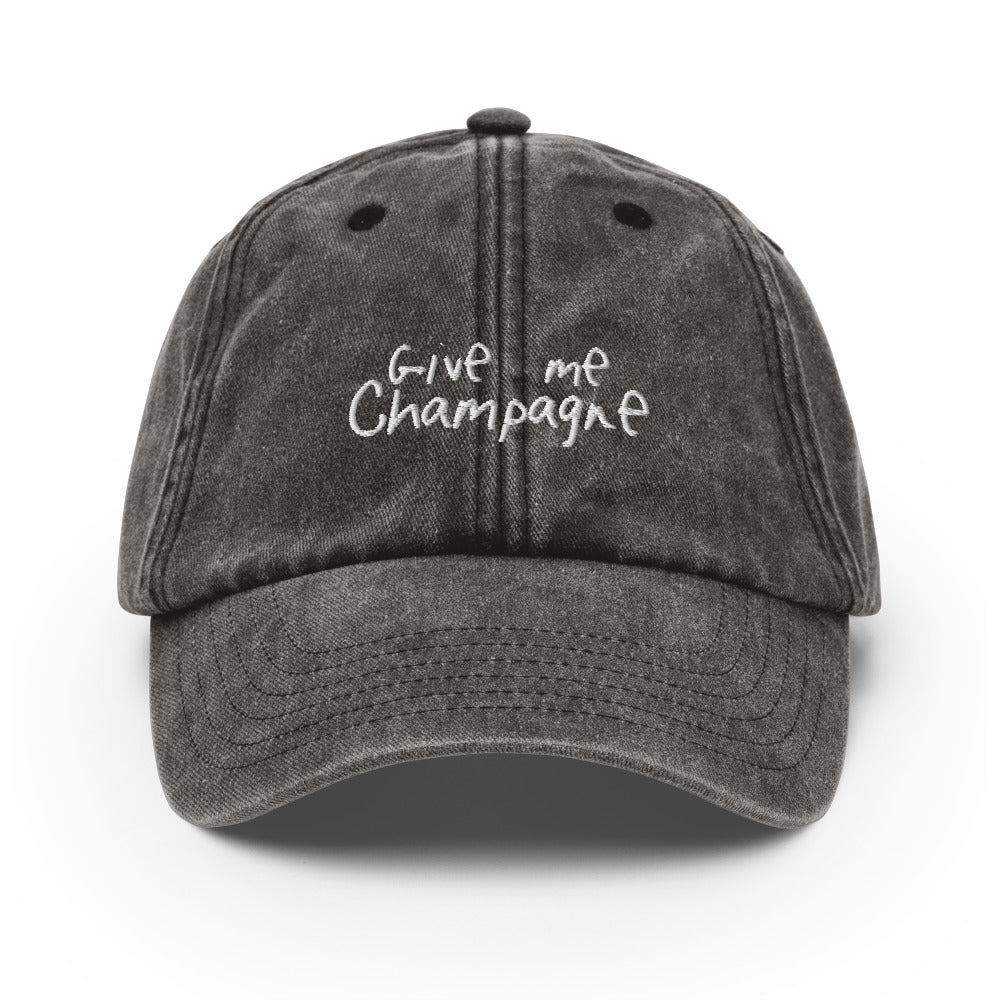 The Give Me Champagne Vintage Hat - Vintage Black - Cocktailored