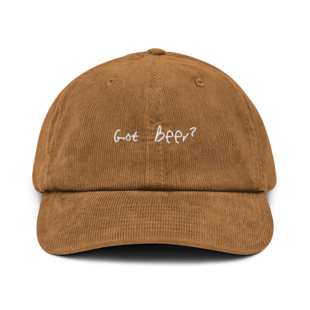 The Got Beer? Corduroy hat - Camel - Cocktailored