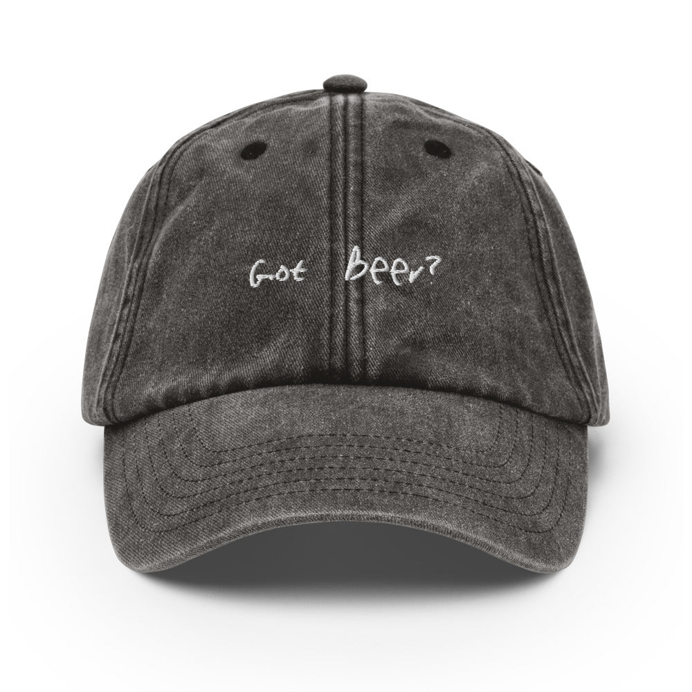 The Got Beer? Vintage Hat - Vintage Black - Cocktailored
