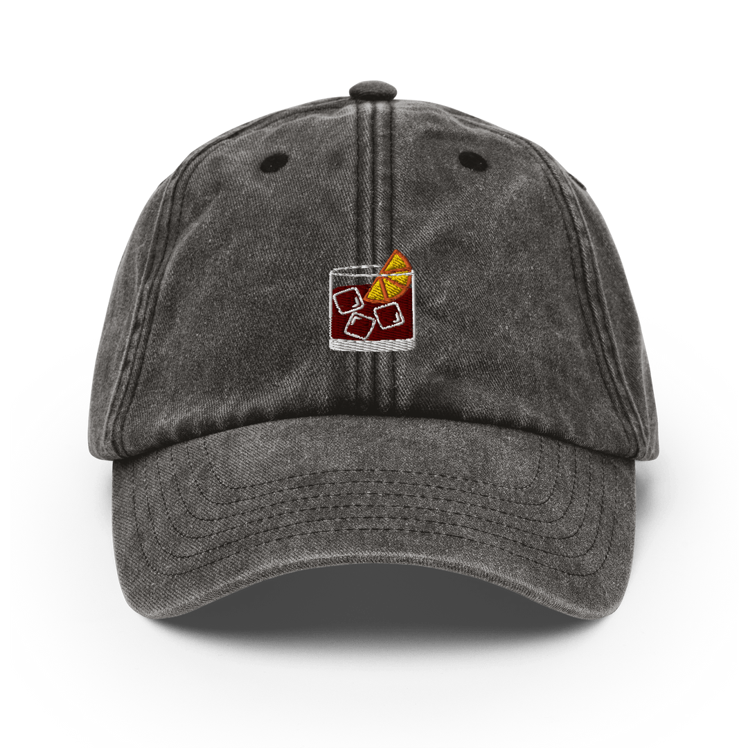 The Negroni Glass Vintage Hat - Vintage Black - Cocktailored