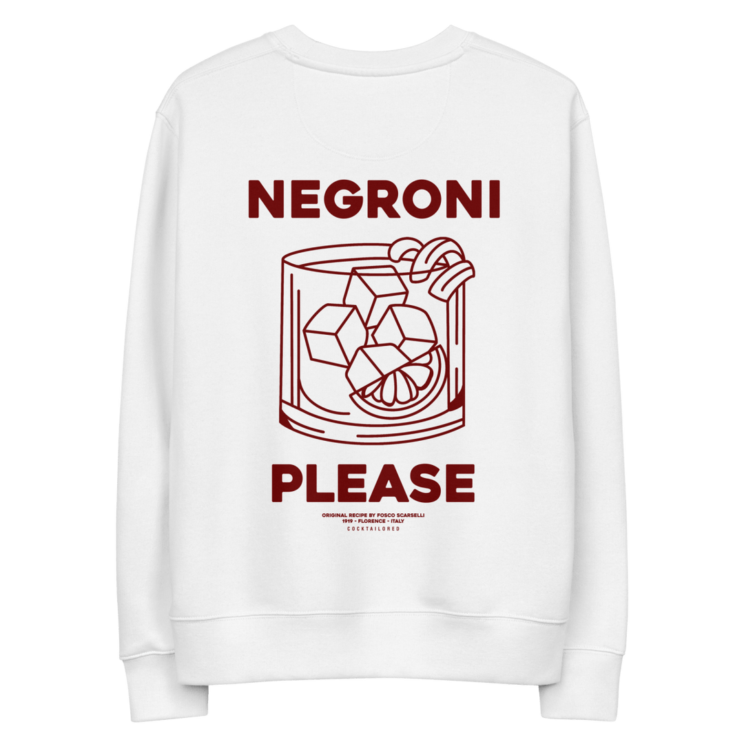The Negroni Pls. Eco Sweatshirt - White - Cocktailored