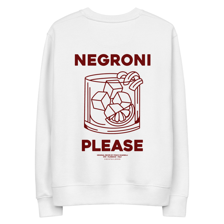 The Negroni Pls. Eco Sweatshirt - White - Cocktailored