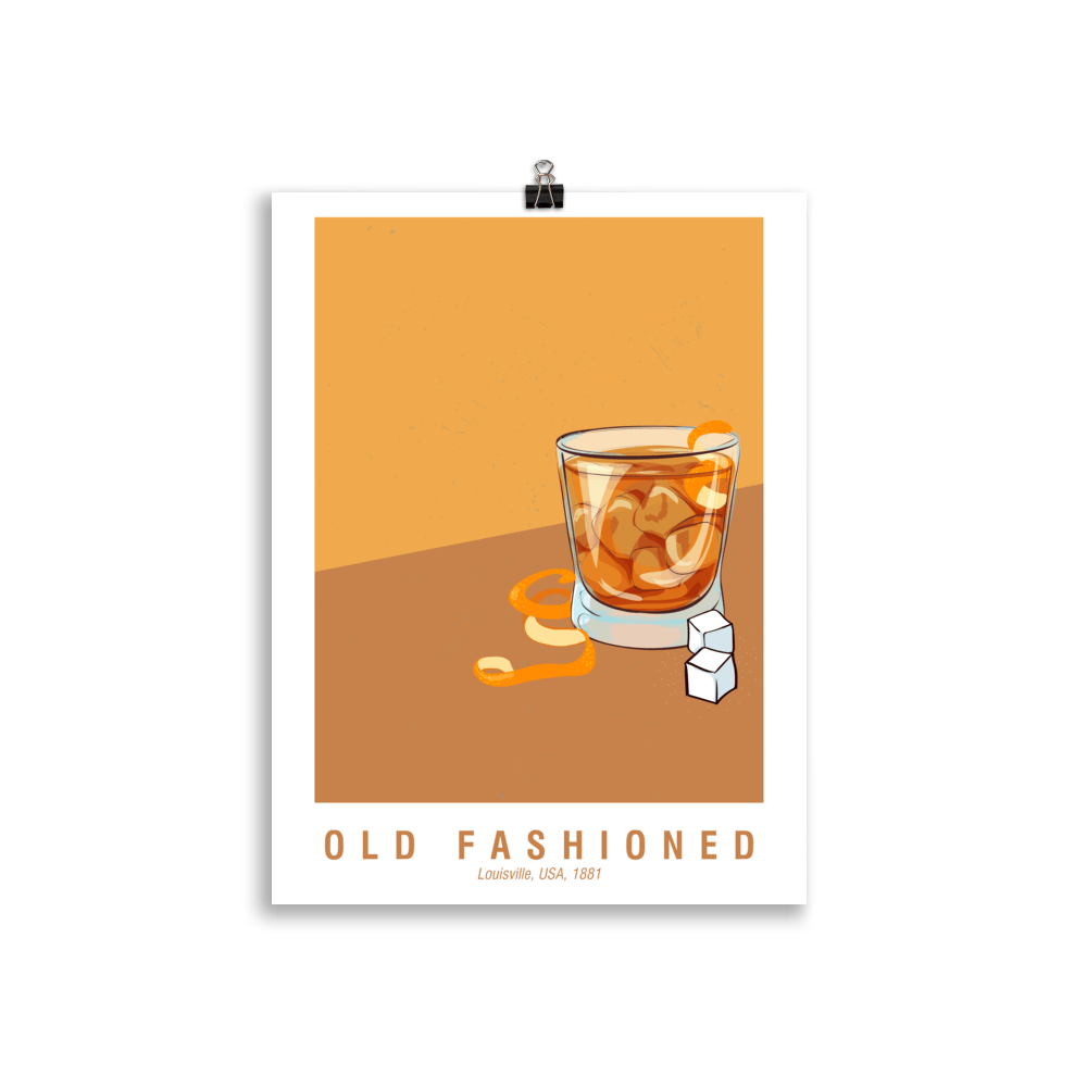 The Old Fashioned Poster - 30x40 cm - Cocktailored