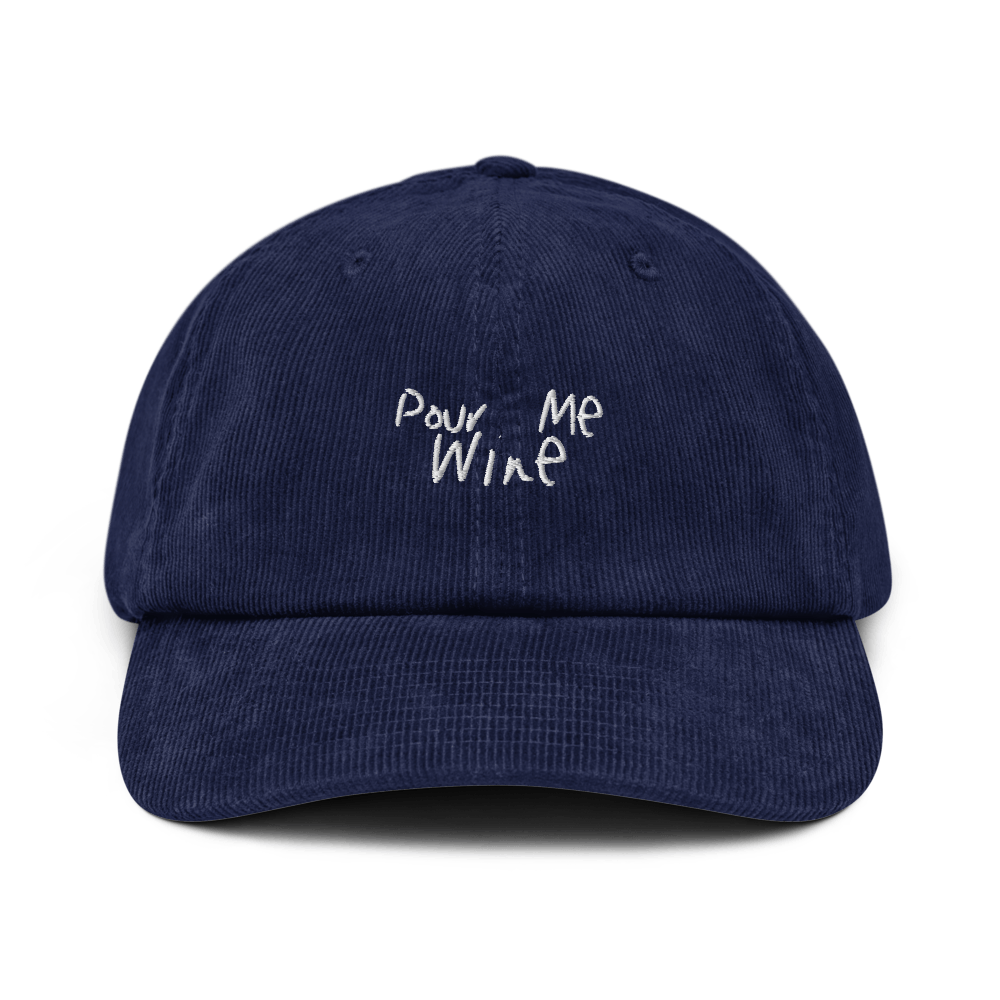 The Pour Me Wine Corduroy Hat - Oxford Navy - Cocktailored