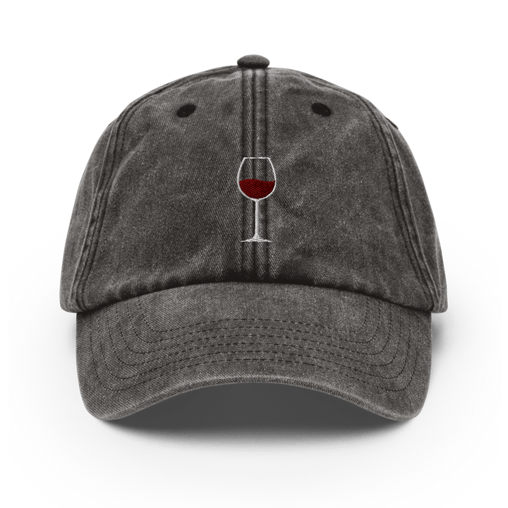 The Red Wine Glass. Vintage Hat - Vintage Black - Cocktailored