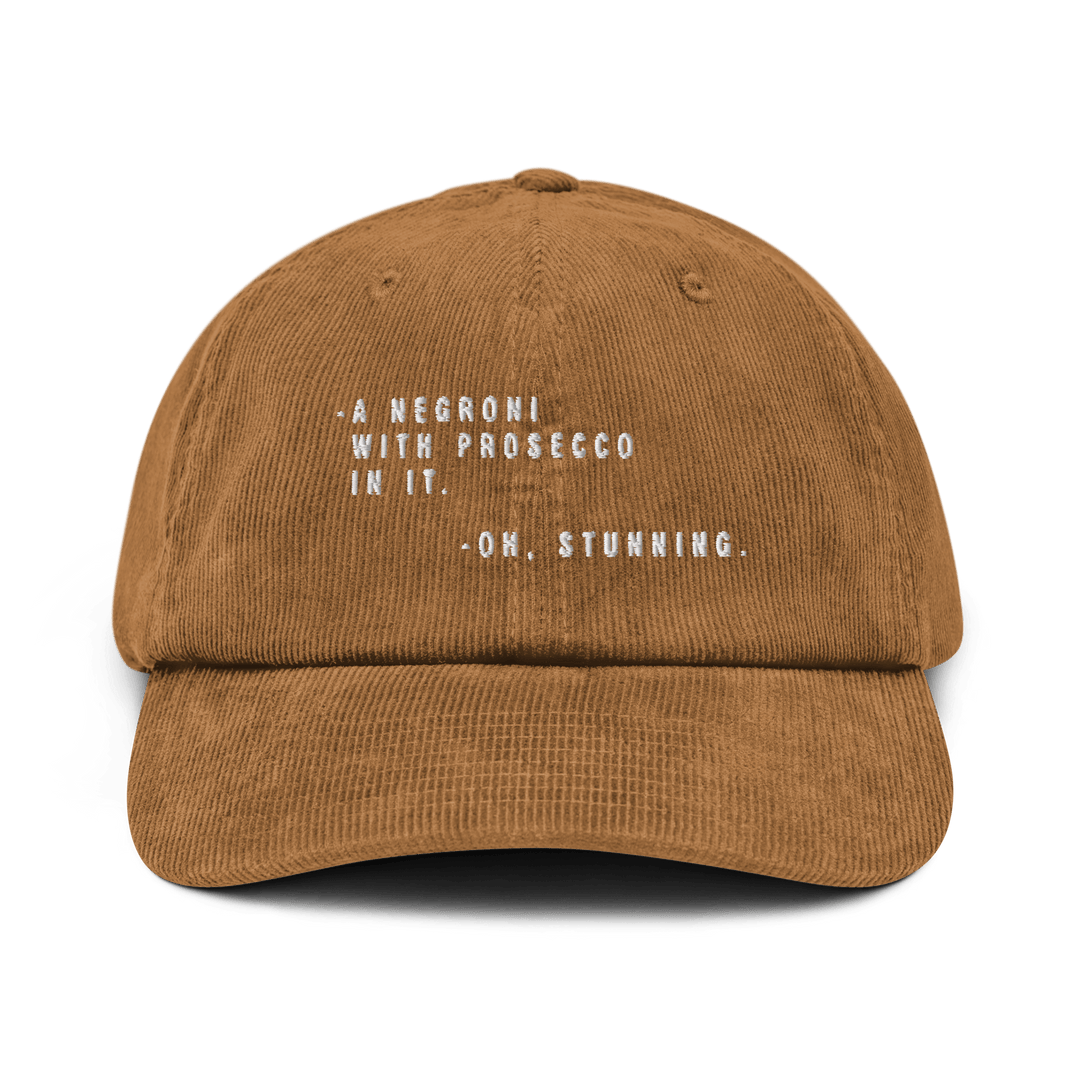 The Sbagliato Conversation Corduroy hat - Camel - Cocktailored