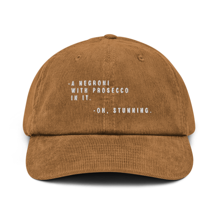 The Sbagliato Conversation Corduroy hat - Camel - Cocktailored