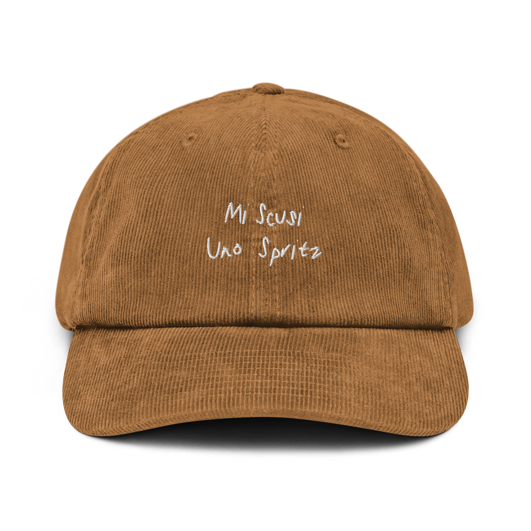 The Scusi Spritz Corduroy hat - Camel - Cocktailored