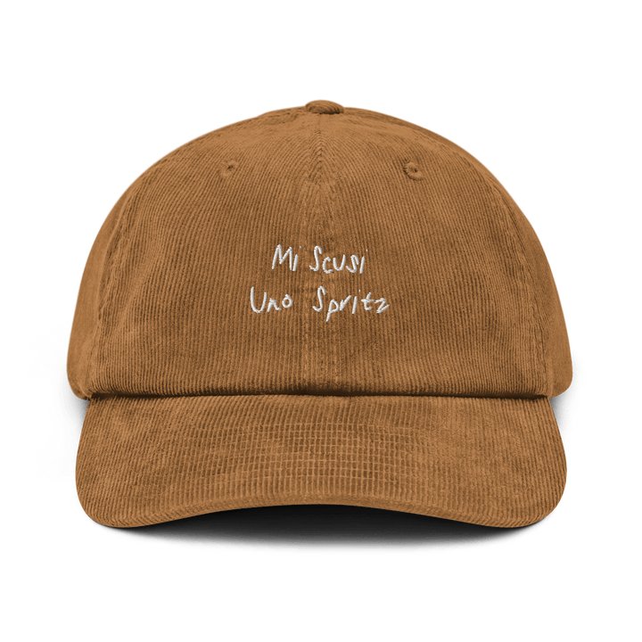 The Scusi Spritz Corduroy hat - Camel - Cocktailored