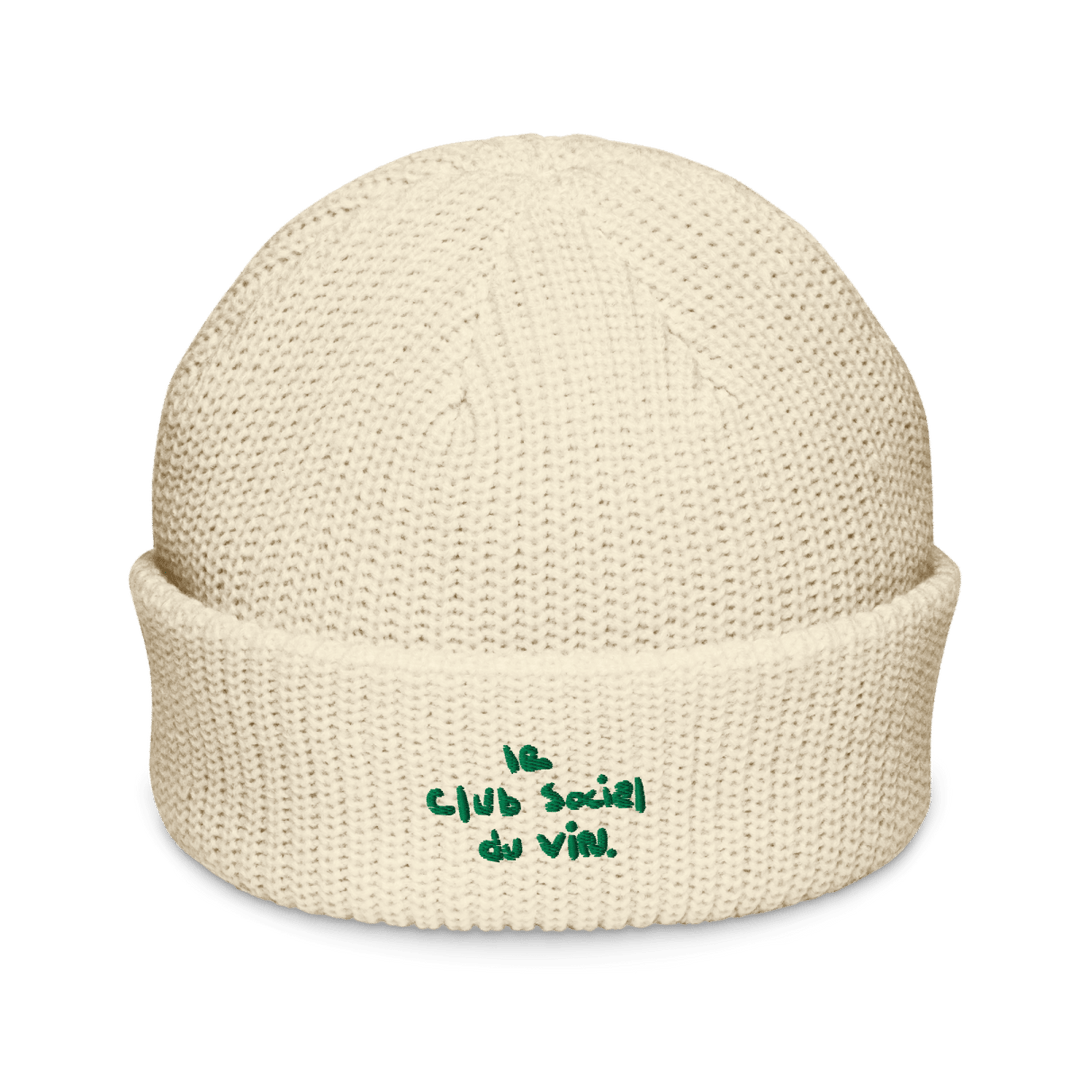 le club social du vin. beanie - Ecru - Cocktailored