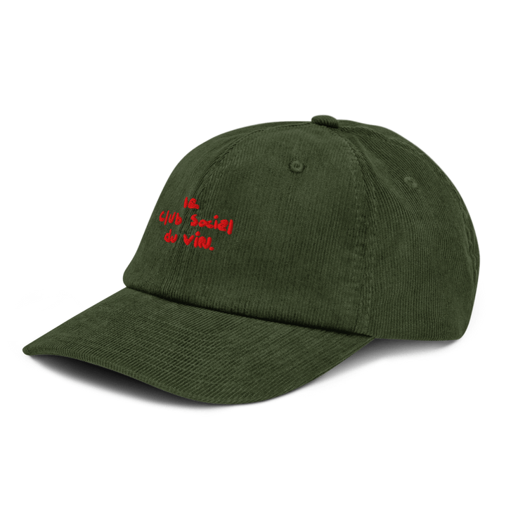 le club social du vin. Corduroy hat - Dark Olive - Cocktailored