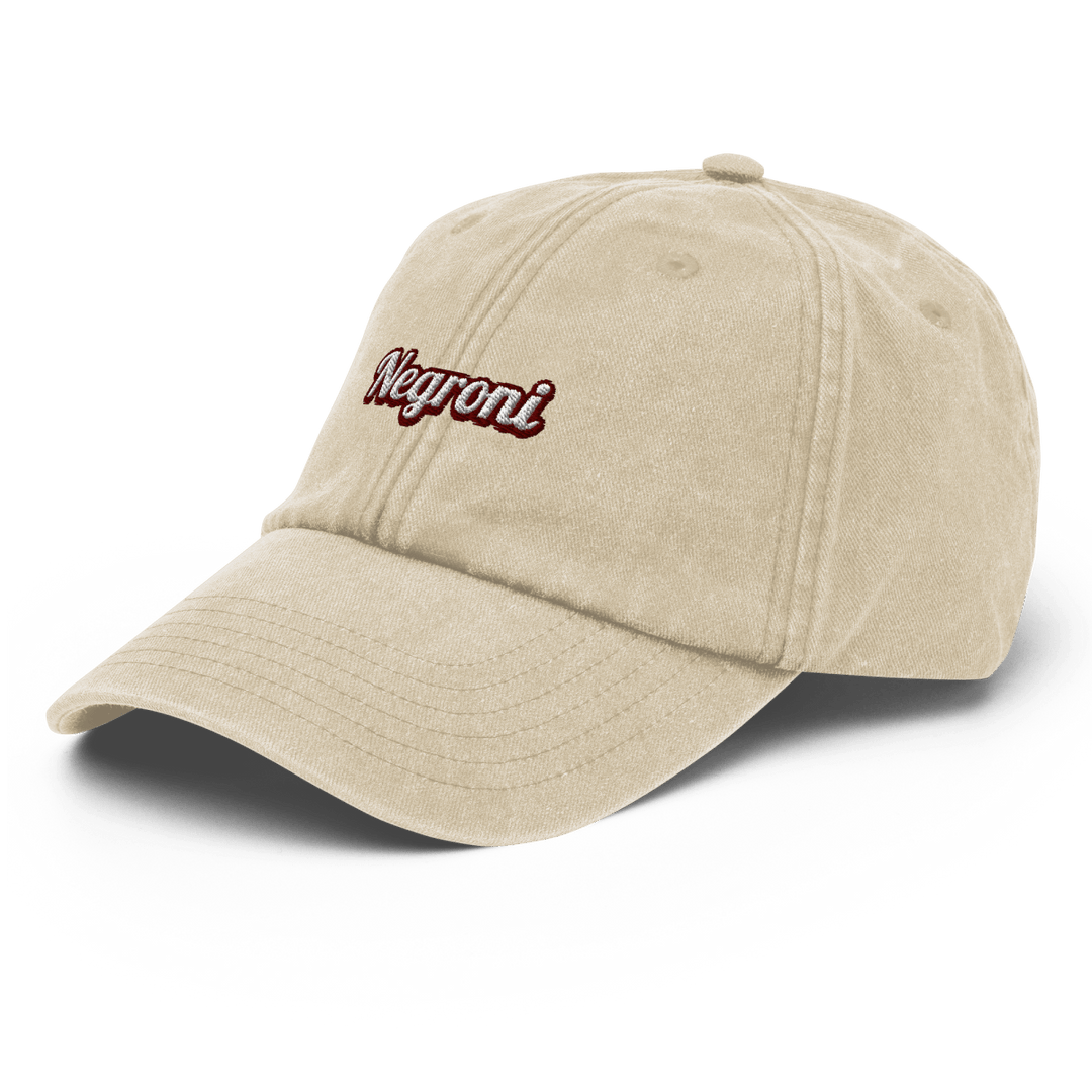 Negroni Bold Script Vintage Hat - Vintage Red - Cocktailored