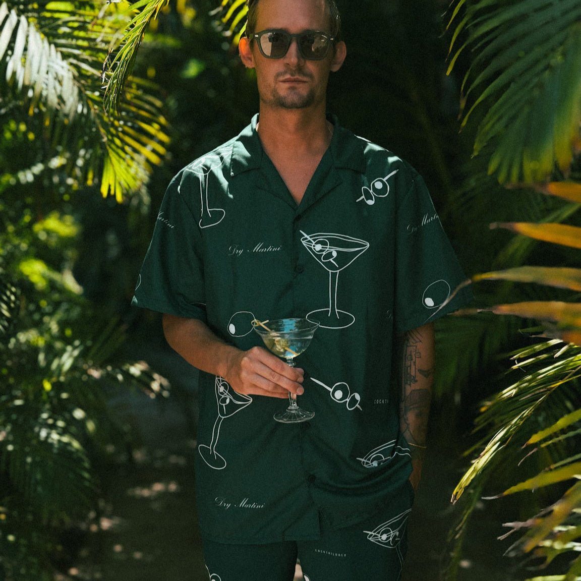La chemise d'été "Cocktail" Dry Martini "