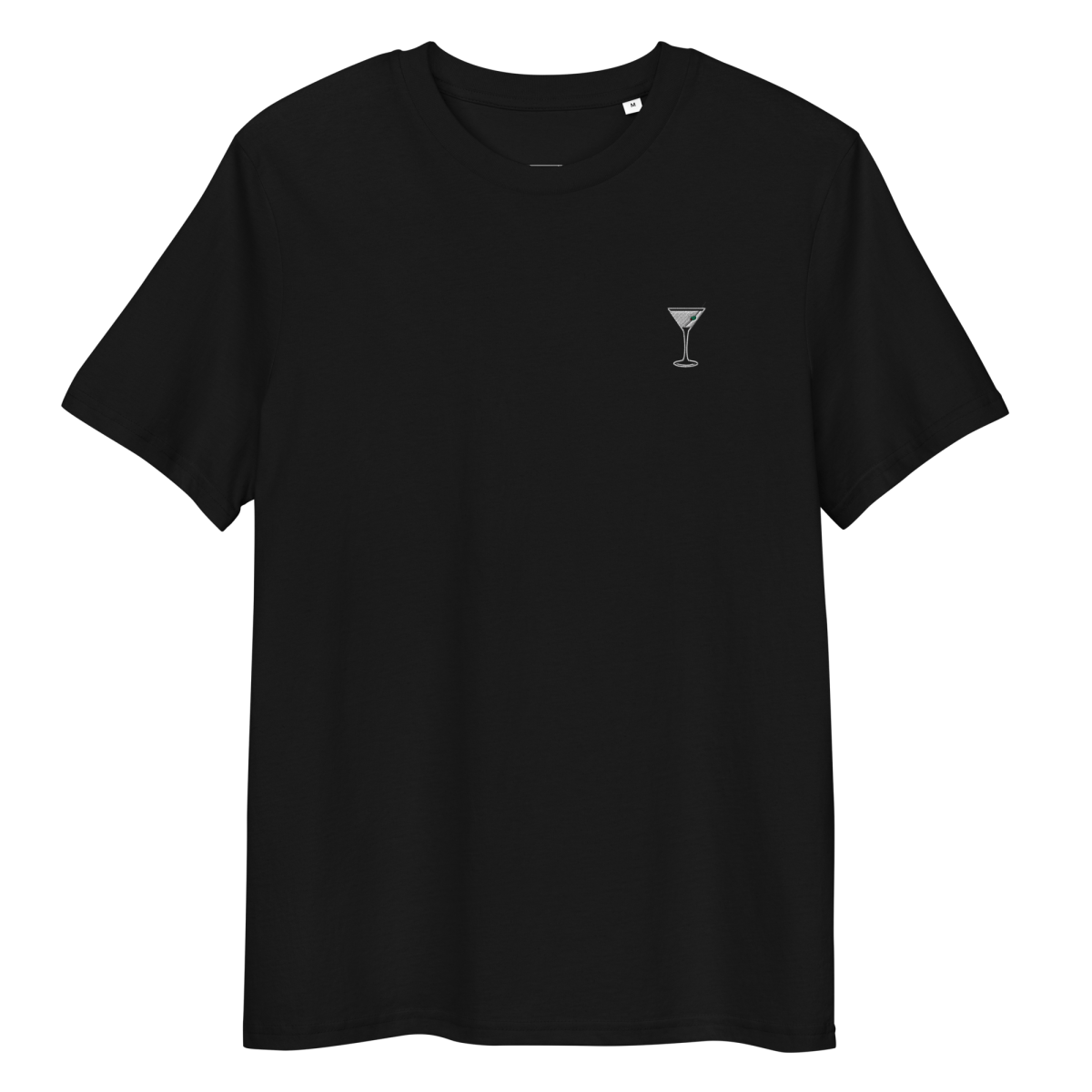 Le t-shirt biologique en verre sèche martini