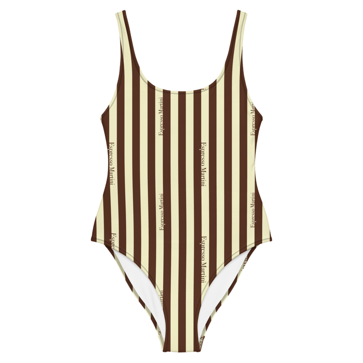 The Espresso Martini Striped Swimsuit - XS - Cocktailored