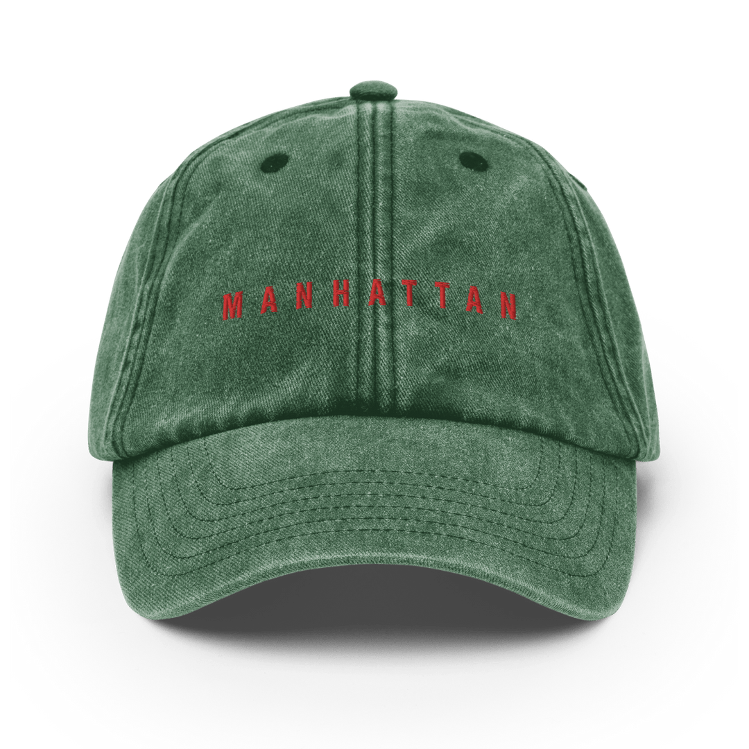 The Manhattan Vintage Hat - Vintage Bottle Green - Cocktailored