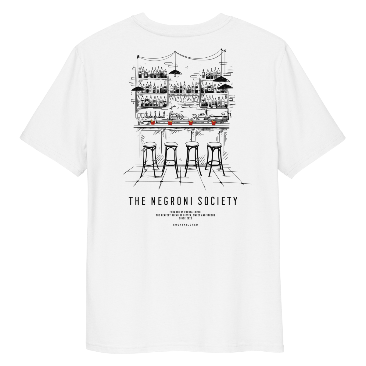 The Negroni Society "The Bar" biologisch t-shirt