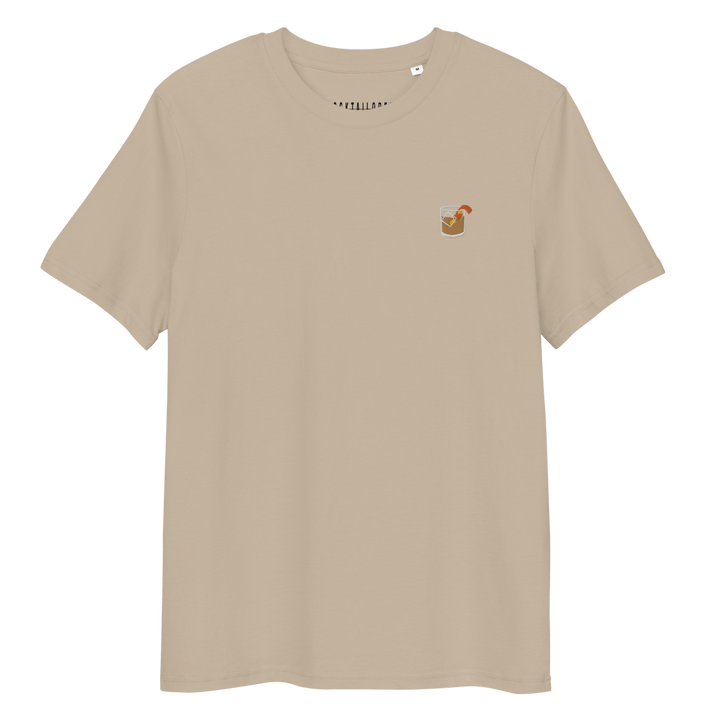 The Old Fashioned Glass organic cotton t-shirt - Desert Dust - Cocktailored