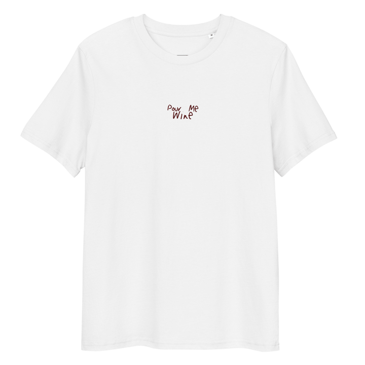 The Pour Me Wine Organic T-shirt - White - Cocktailored