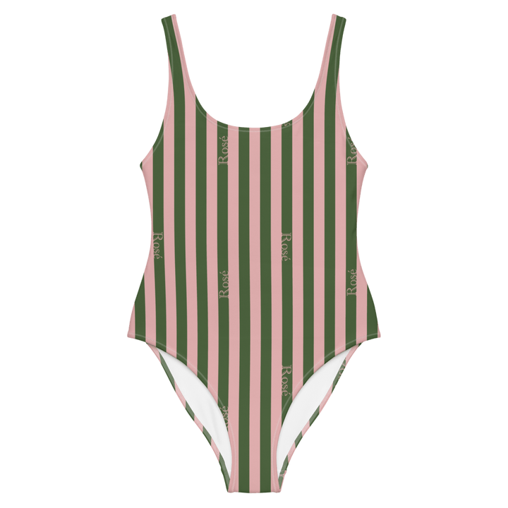 The Rosé Striped Swimsuit - XS - Cocktailored