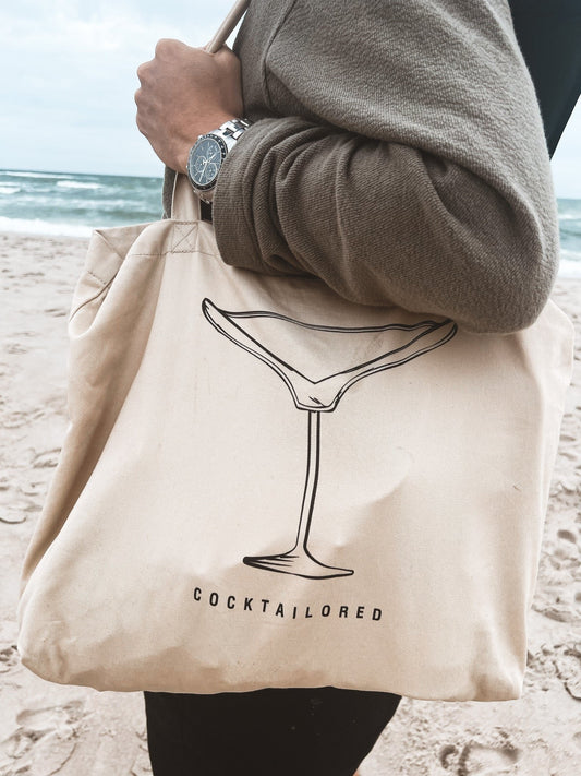 Cocktailored Large organic tote bag - Black - Cocktailored