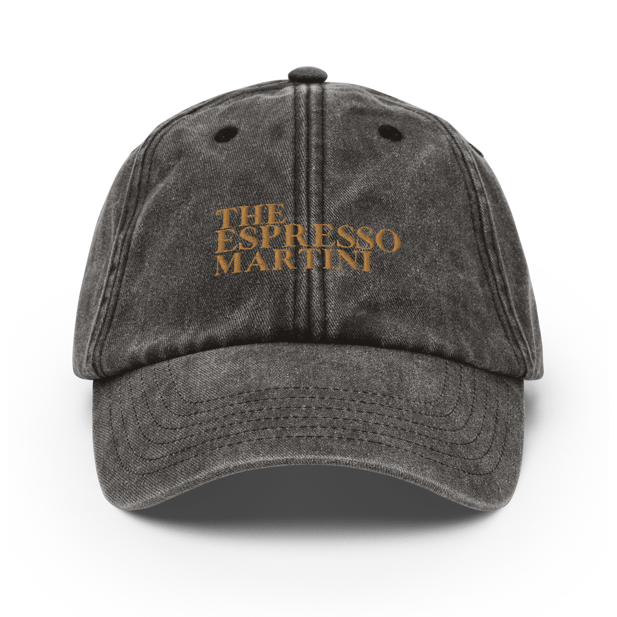 Casquette vintage Espresso Martini – broderie vieil or