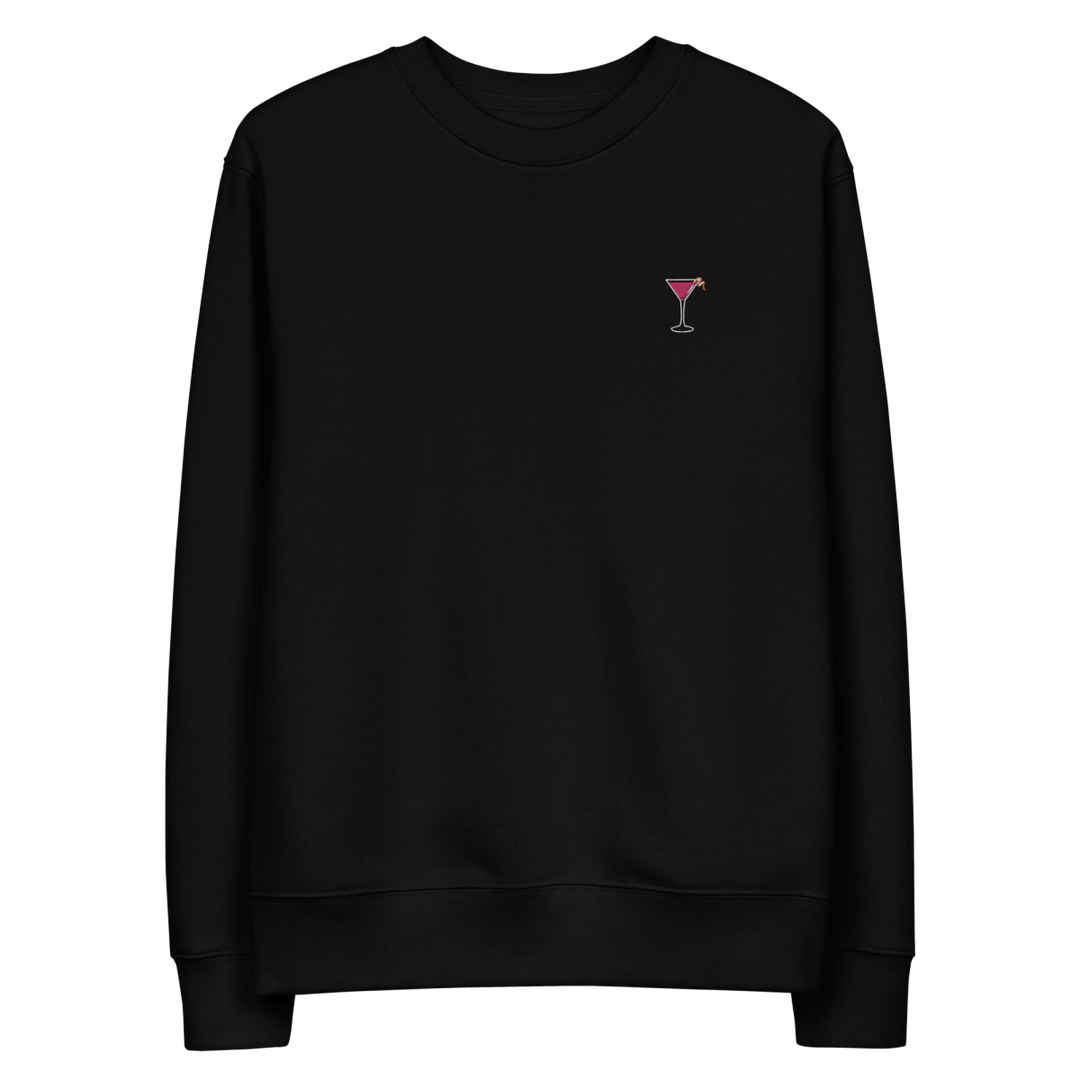 The Cosmopolitan Glass eco sweatshirt - Black - Cocktailored
