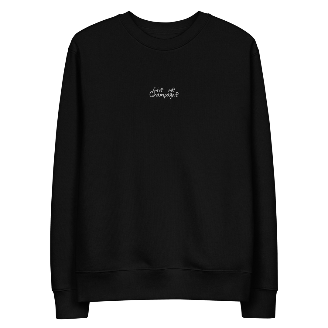 The Give Me Champagne eco sweatshirt - Black - Cocktailored