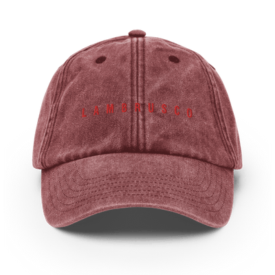 The Lambrusco Vintage Hat - Vintage Red - - Cocktailored