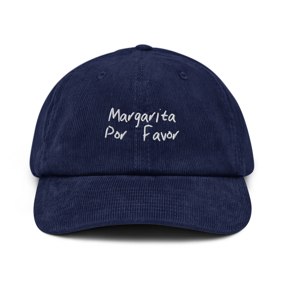 The Margarita Por Favor Corduroy hat - Oxford Navy - Cocktailored
