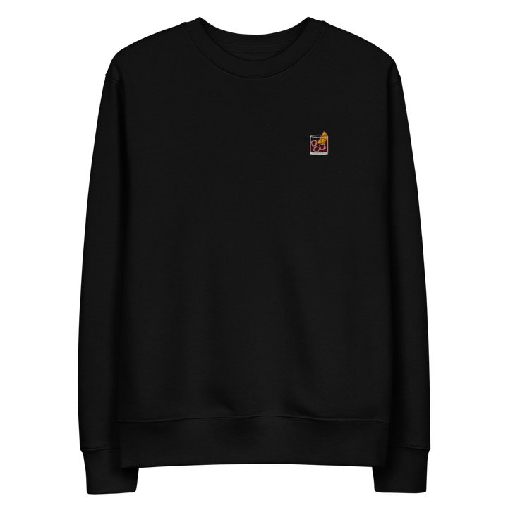 The Negroni Glass eco sweatshirt - Black - Cocktailored