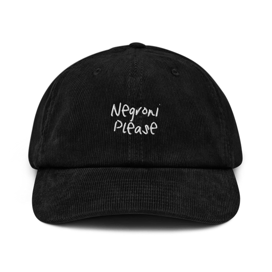 The Negroni Please Corduroy hat - Black - - Cocktailored