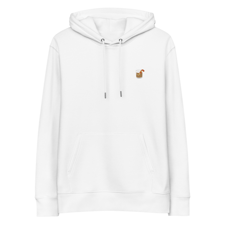 The Old Fashioned Glass eco hoodie - White - Cocktailored